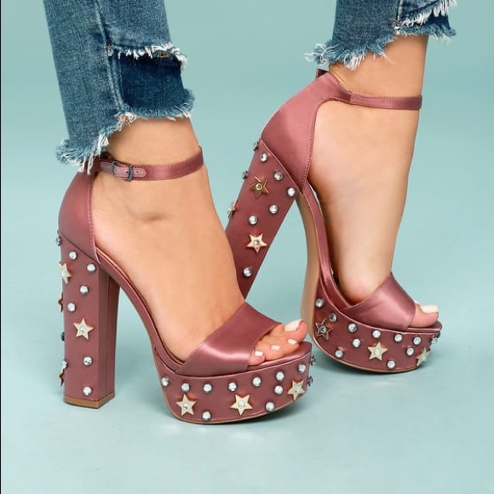 Steve Madden Dusty Rose Platform Heels